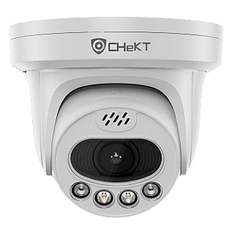 CHeKT 4MP IP Turret Camera w\12v Output and Alarm Zone Input