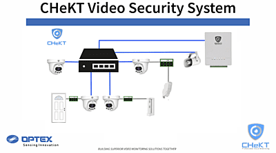 CHeKT 4MP IP Turret Camera w\12v Output and Alarm Zone Input